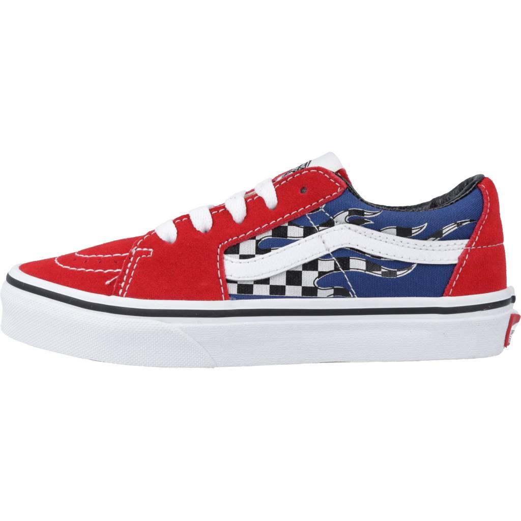 VANS SK-LOW REFLECT CHECK en color ROJO (2)
