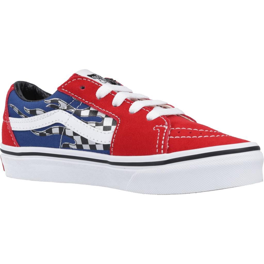 VANS SK-LOW REFLECT CHECK en color ROJO (5)