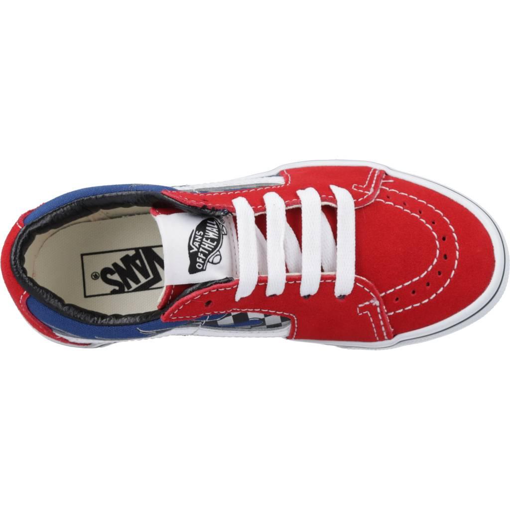 VANS SK-LOW REFLECT CHECK en color ROJO (7)