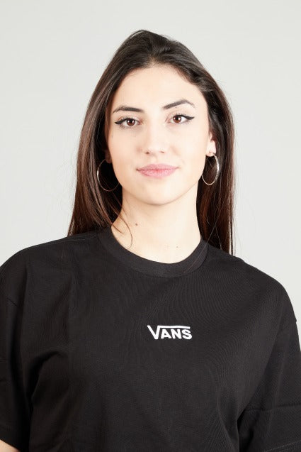 VANS CENTER VEE TEE DRESS en color NEGRO (4)