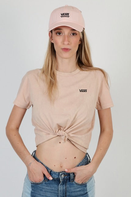 VANS JUNIOR V WASH KNOT TEE en color BEIS (1)