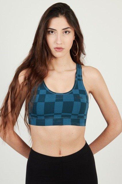 VANS FLYING V PRINT BRA en color AZUL (1)