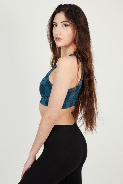VANS FLYING V PRINT BRA en color AZUL (2)