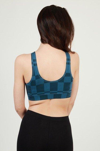 VANS FLYING V PRINT BRA en color AZUL (3)