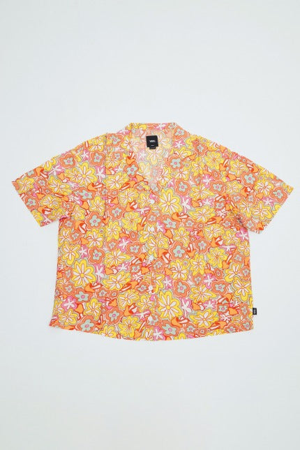 VANS RESORT FLORAL SS WOVEN en color NARANJA (1)
