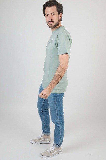 VANS SUNSET DUAL PALM VINTAGE SS TEE en color VERDE (4)