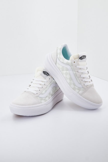 VANS OLD SKOOL OVERT CC CHECKERBOARD en color BEIS (2)