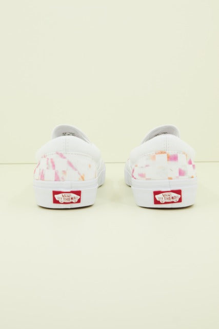 VANS CLASSIC SLIP-ON AURA CHECKERBOARD en color BLANCO (3)