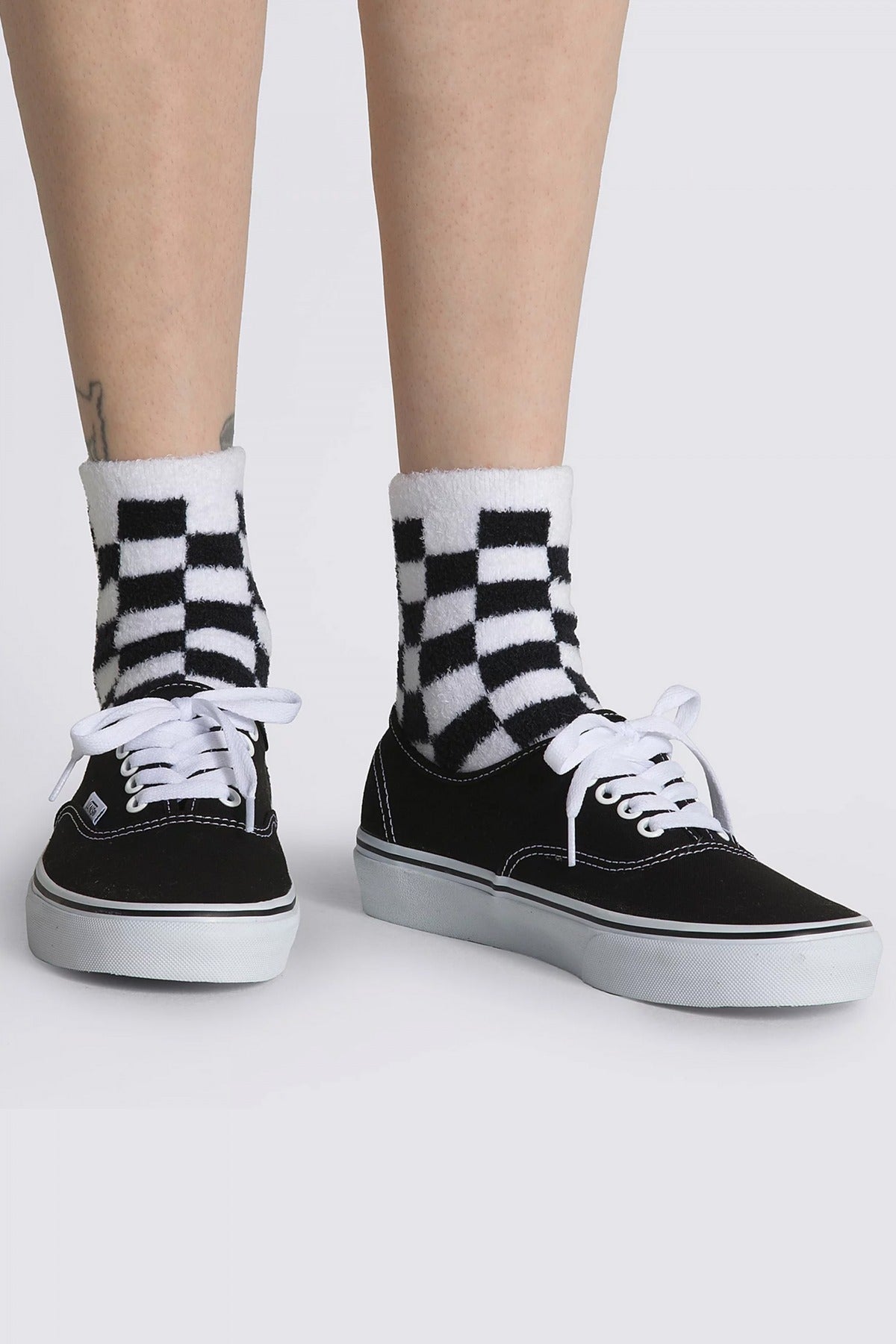 VANS WM FUZZY SOCK .- en color BLANCO (1)