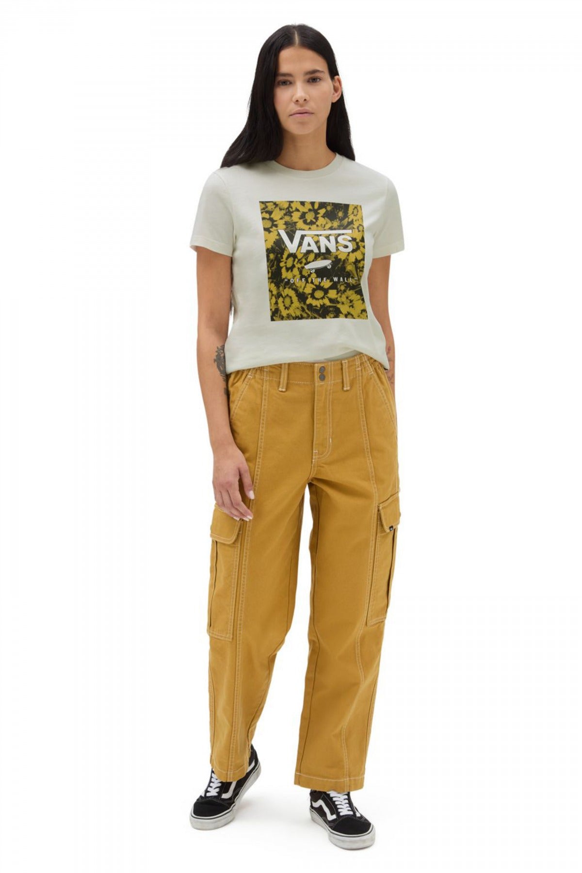 VANS WARPED FLORAL BFF en color BLANCO (4)