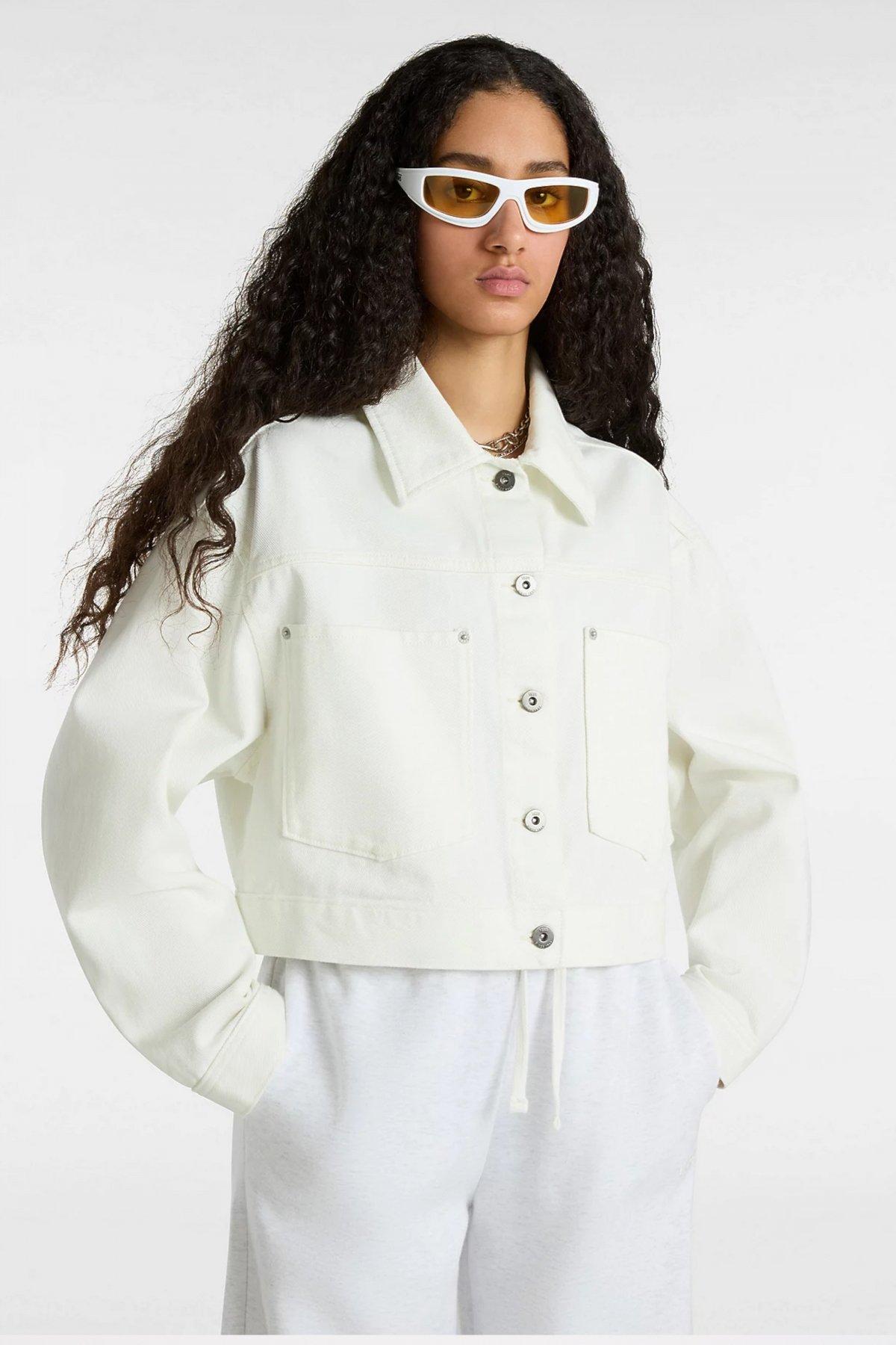 VANS RAYNES CROP TRUCKER JA en color BLANCO (1)