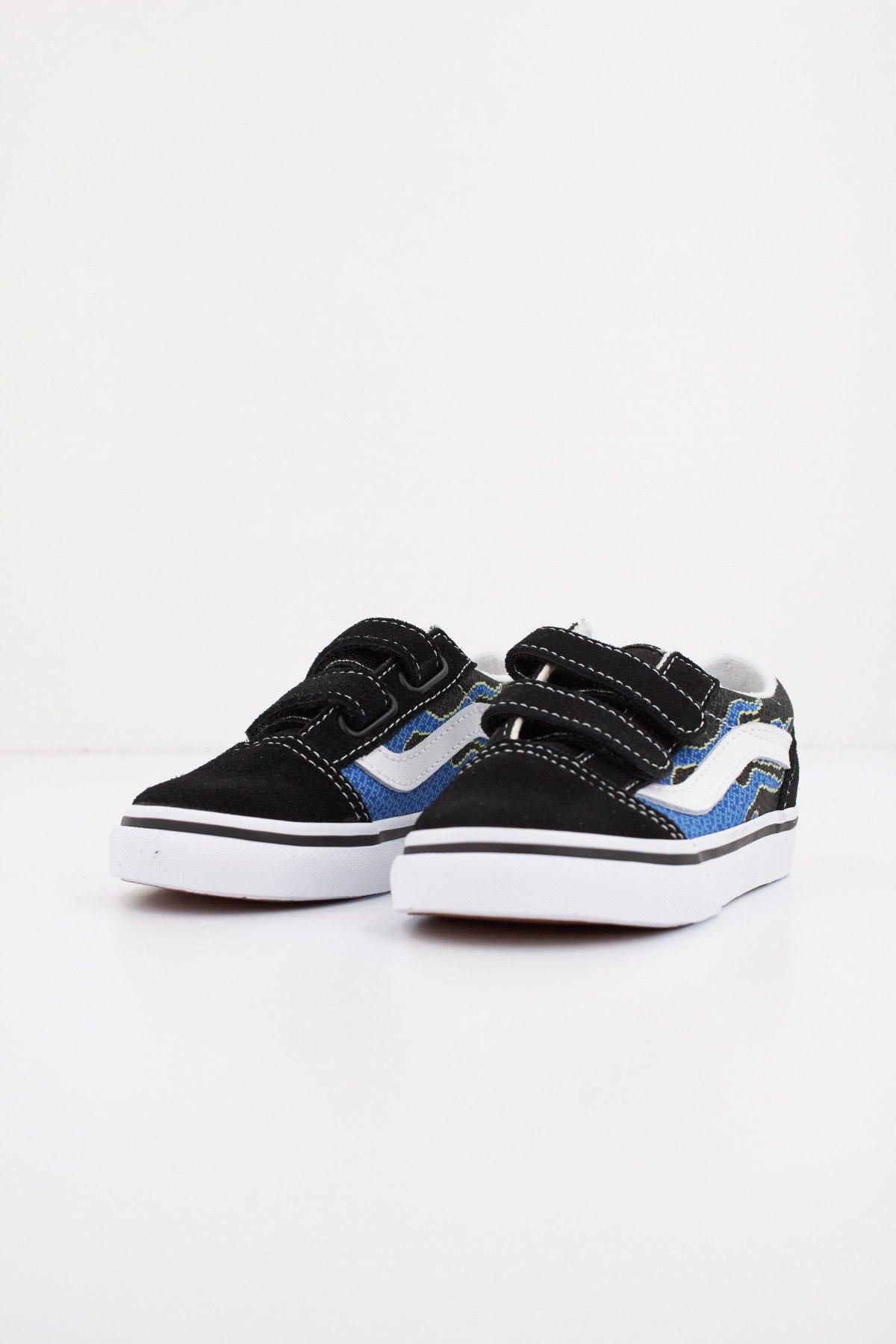 VANS OLD SKOOL V PIXEL FLAM en color NEGRO (2)