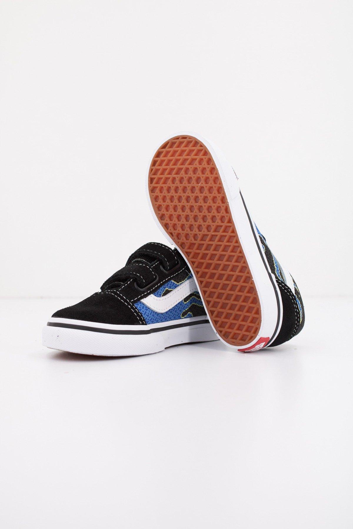 VANS OLD SKOOL V PIXEL FLAM en color NEGRO (4)