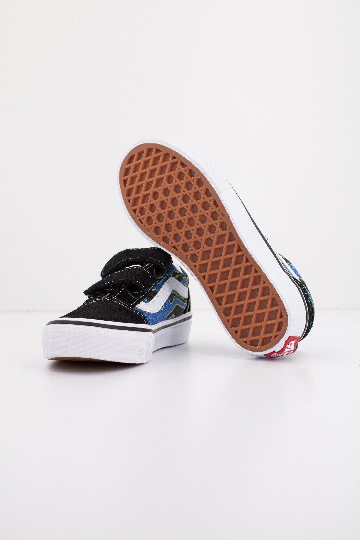 VANS OLD SKOOL V PIXEL FLAM en color NEGRO (4)