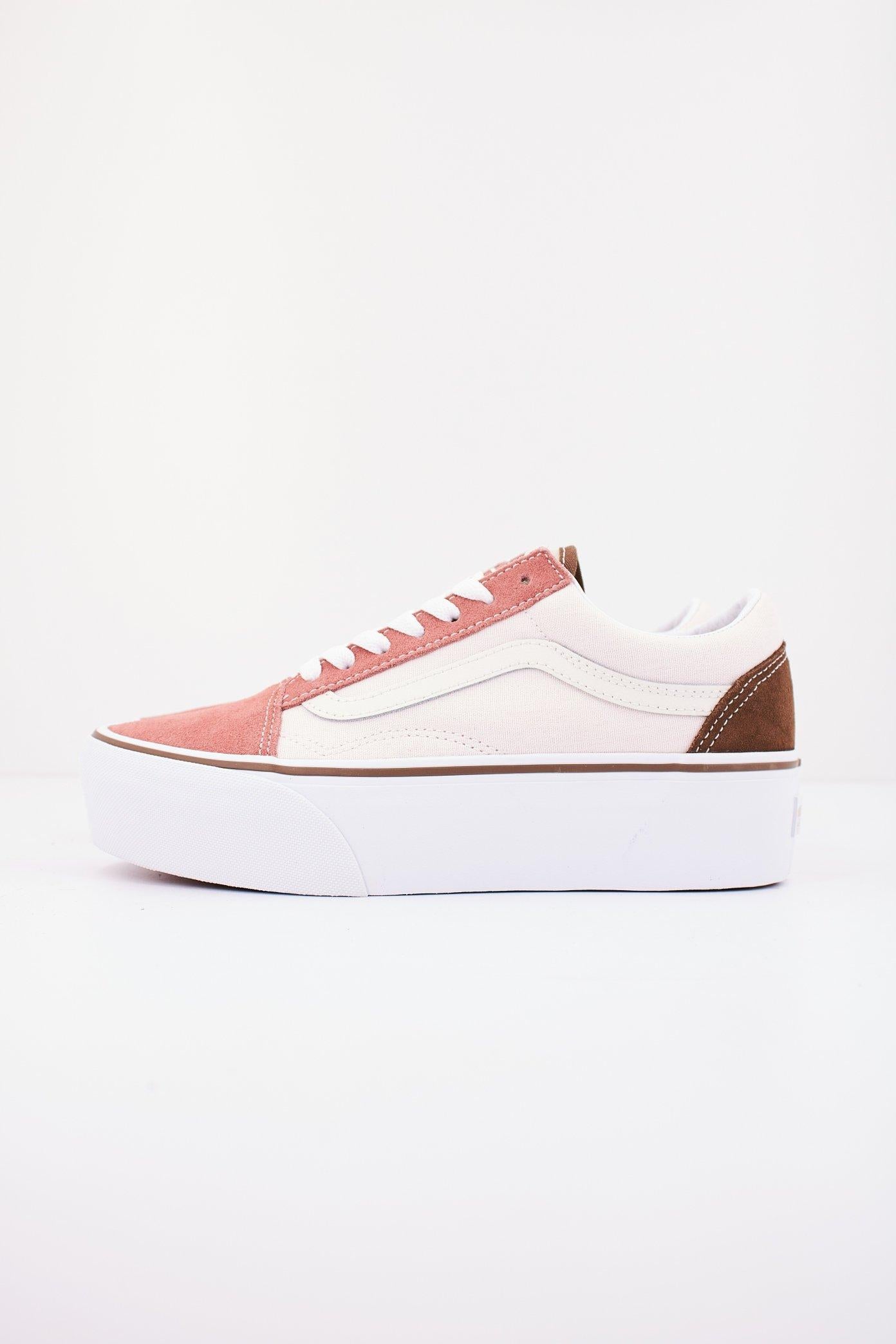 VANS OLD SKOOL STACKFORM en color ROSA (1)