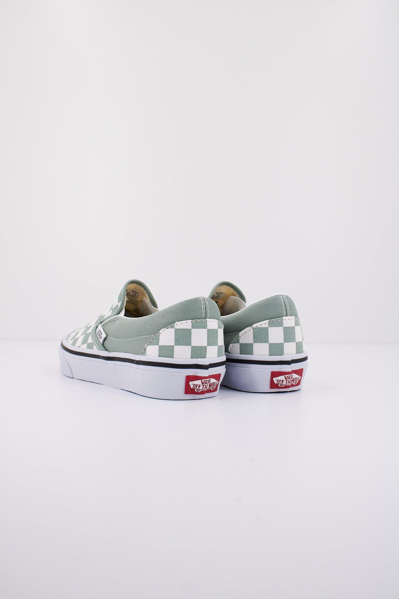 VANS CLASSIC SLIP-ON en color VERDE (3)