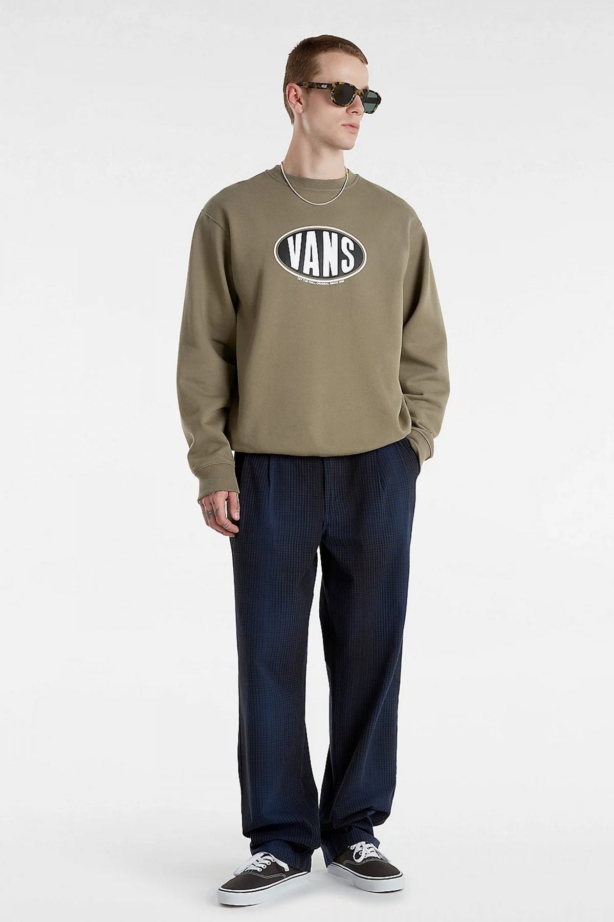 VANS SPRAY ON LOOSE CREW en color MARRON (5)