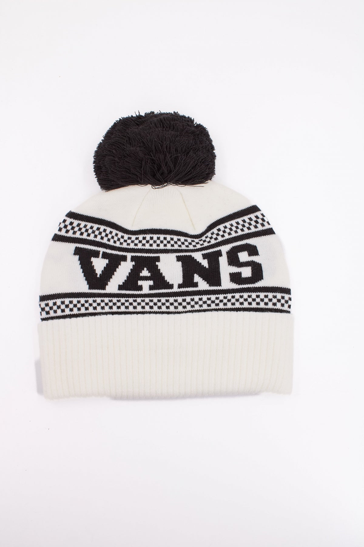 VANS CHECK POM BEANIE en color BLANCO (1)