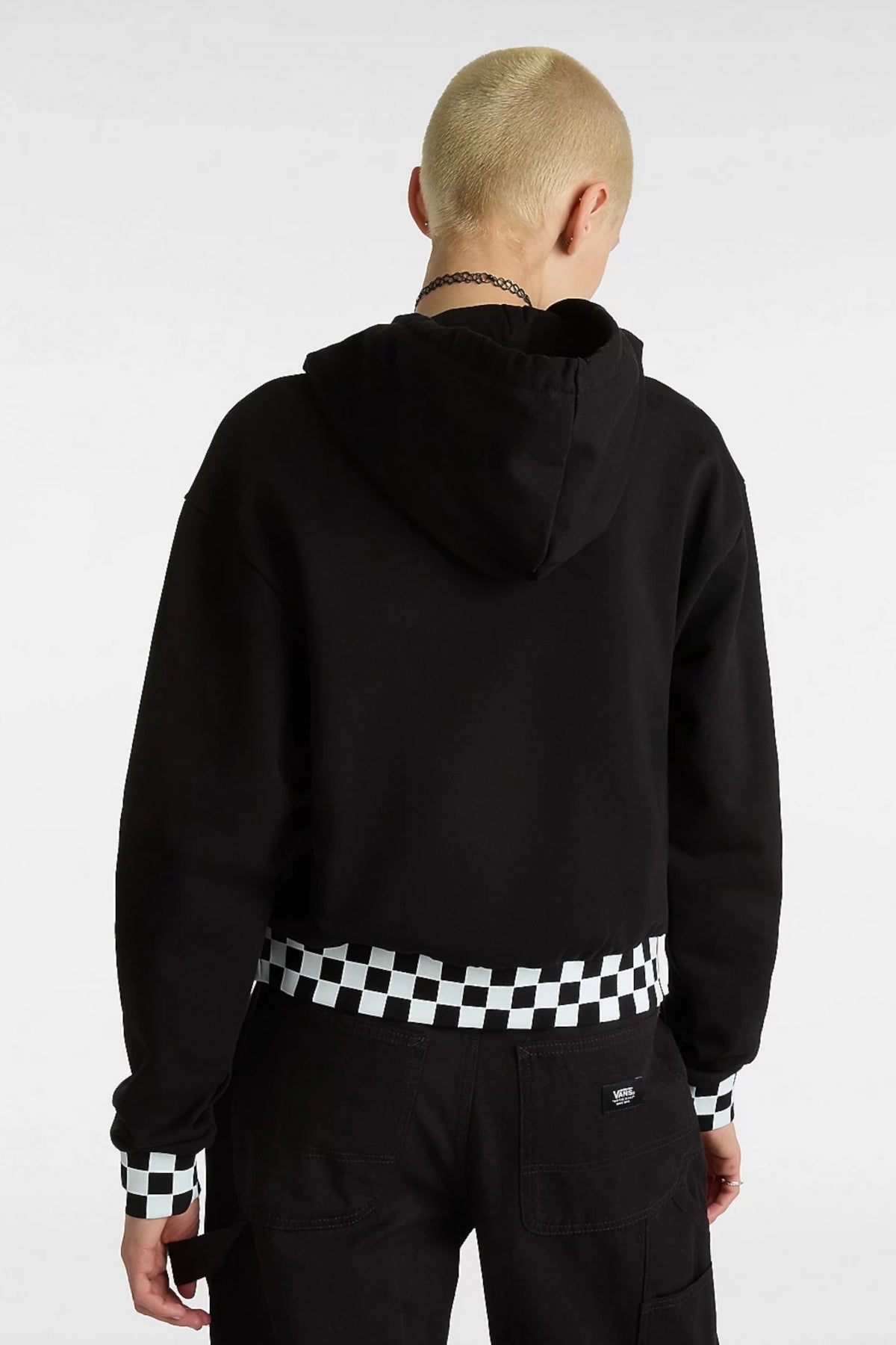 VANS BOOM BOOM CHECK CROP I en color NEGRO (3)
