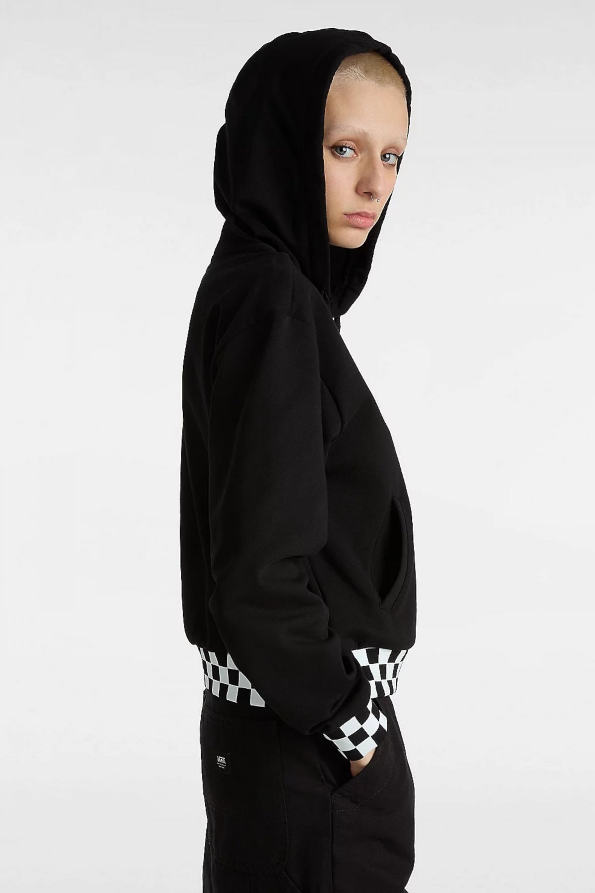 VANS BOOM BOOM CHECK CROP I en color NEGRO (4)