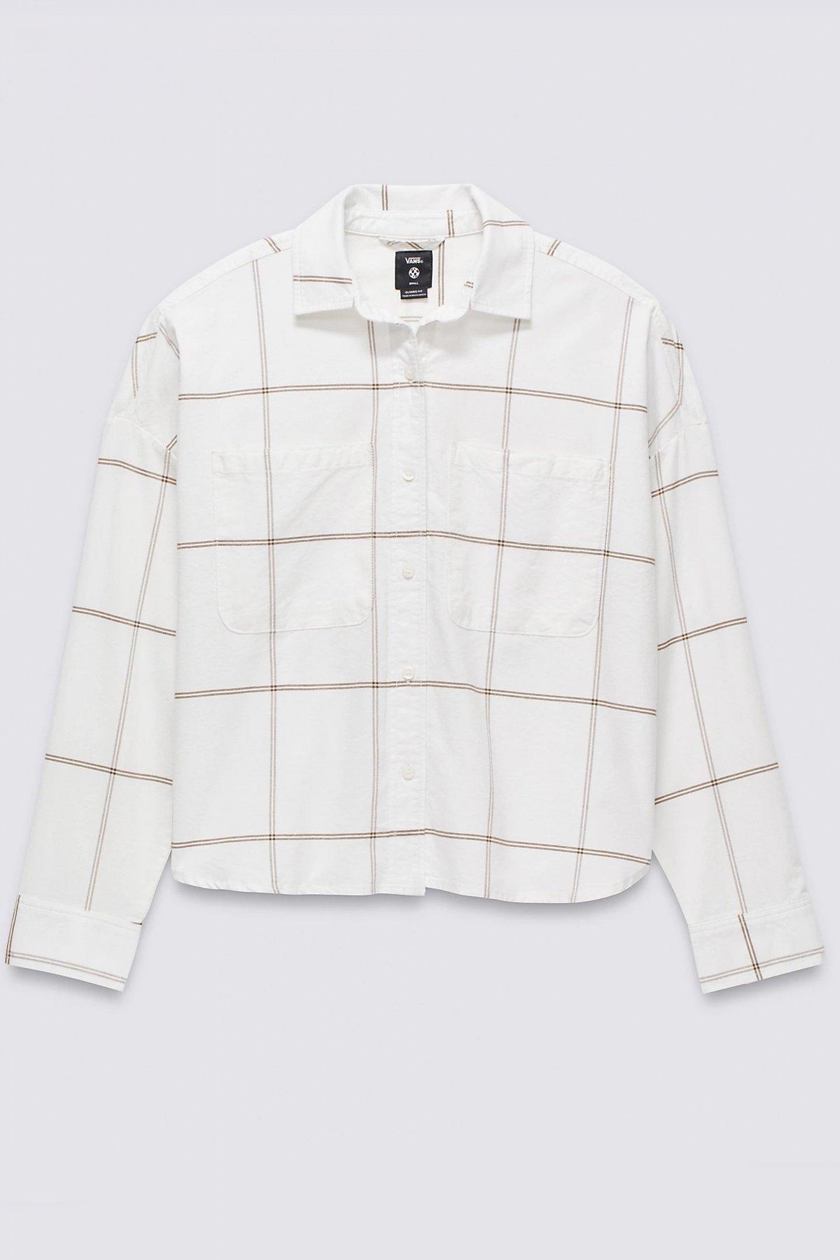 VANS ANTICA BOXY LS SHIRT en color BLANCO (2)