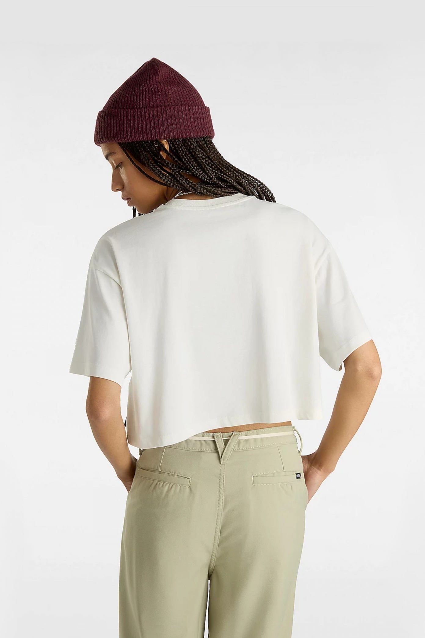 VANS FIRST TEAM RELAX CROP en color BLANCO (3)