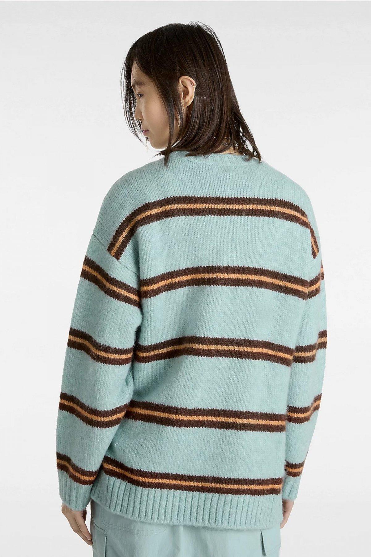 VANS SUZIE STRIPE CREW en color VERDE (3)