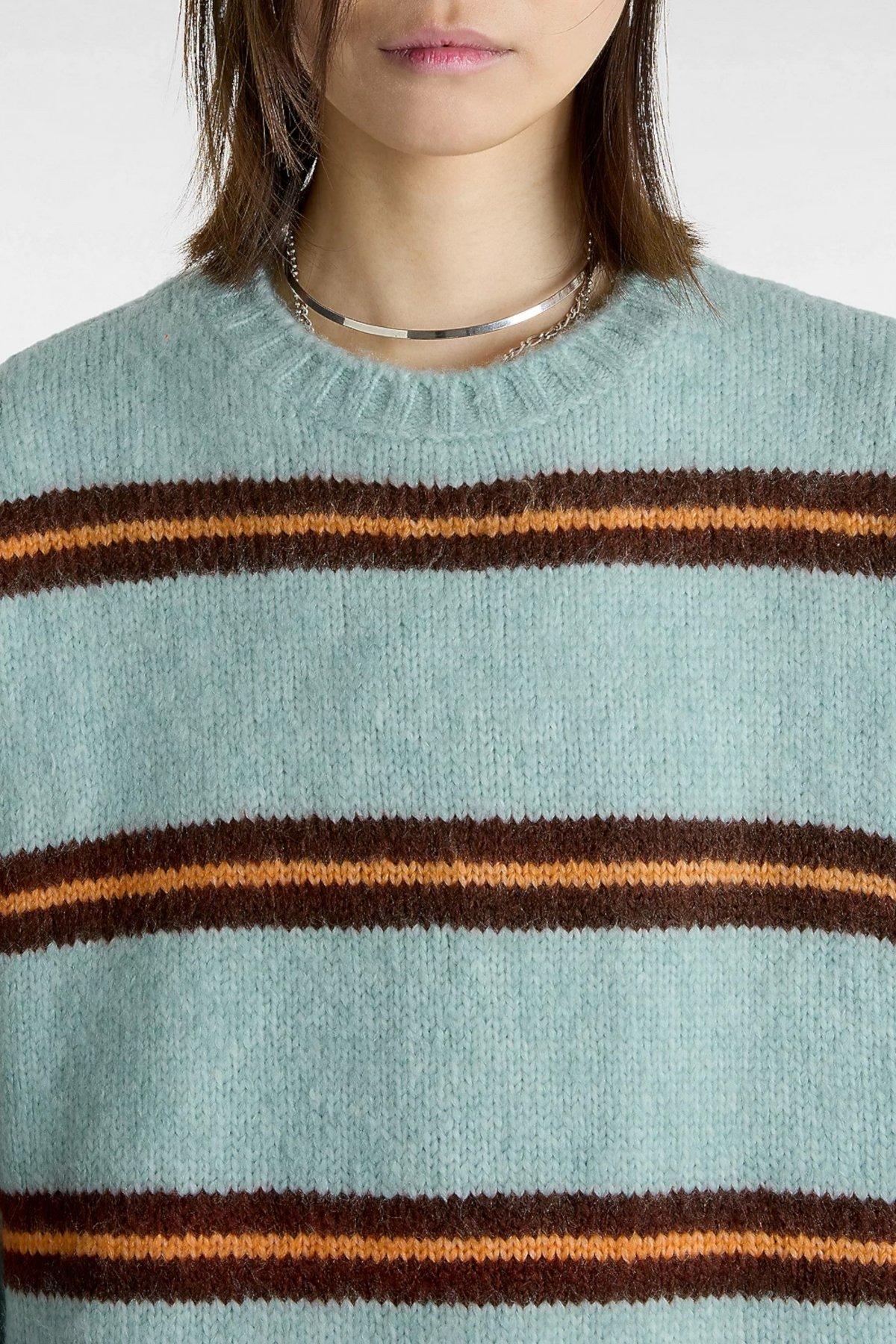 VANS SUZIE STRIPE CREW en color VERDE (4)