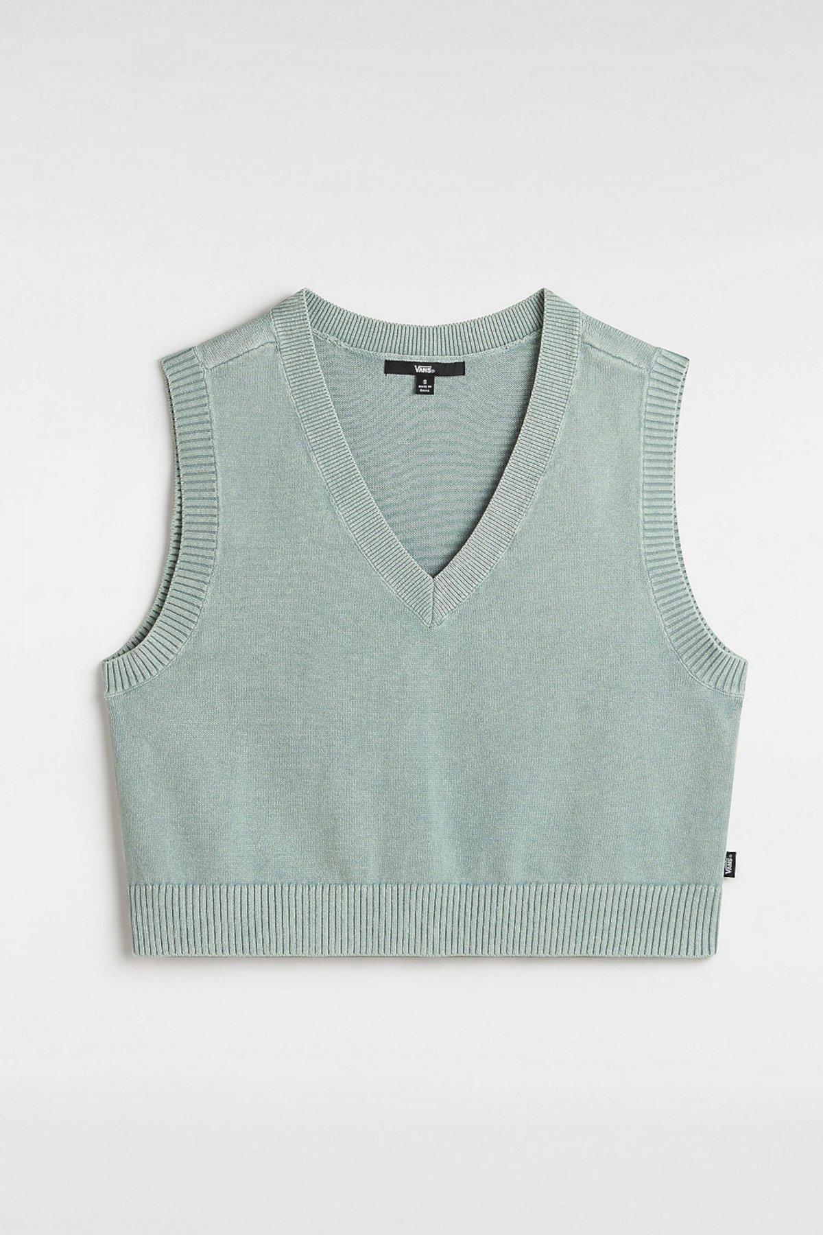 VANS SYD SWEATER VEST en color VERDE (2)