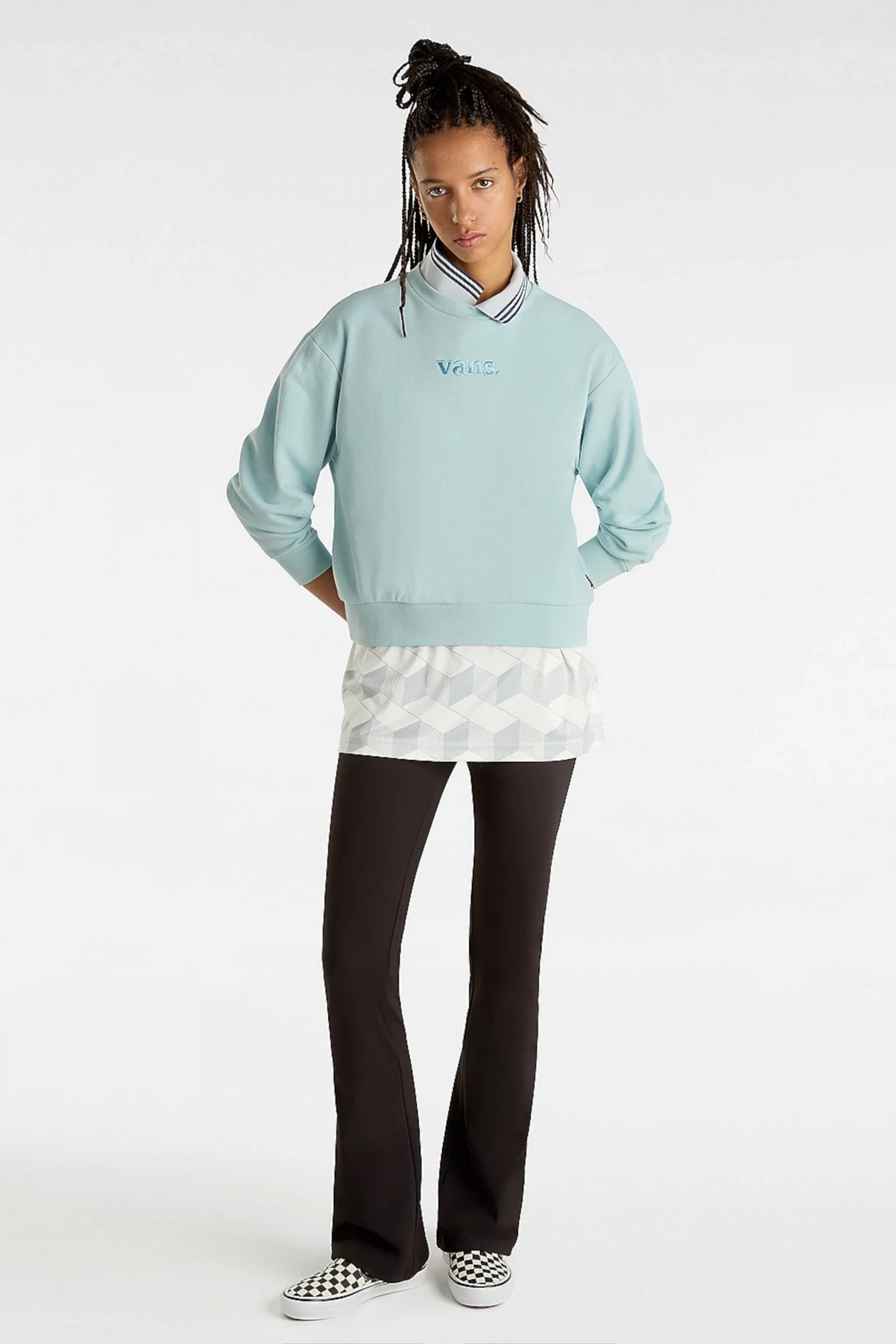 VANS ESSENTIAL FT CREW en color AZUL (4)