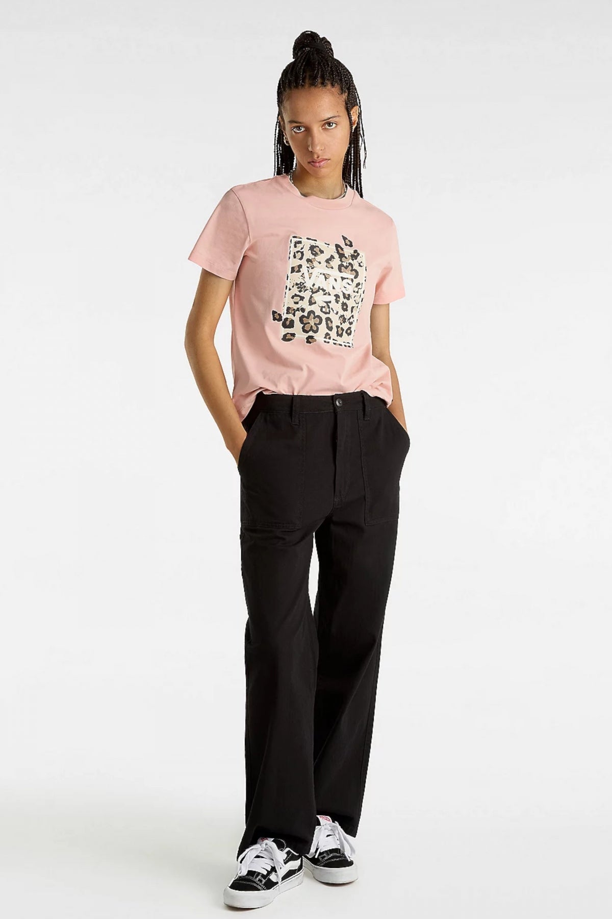 VANS ANIMALIER BOXED CREW S en color ROSA (5)