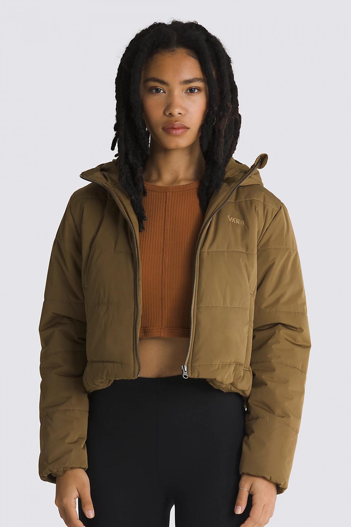 VANS FOUNDRY CROP PUFF en color MARRON CLARO (1)