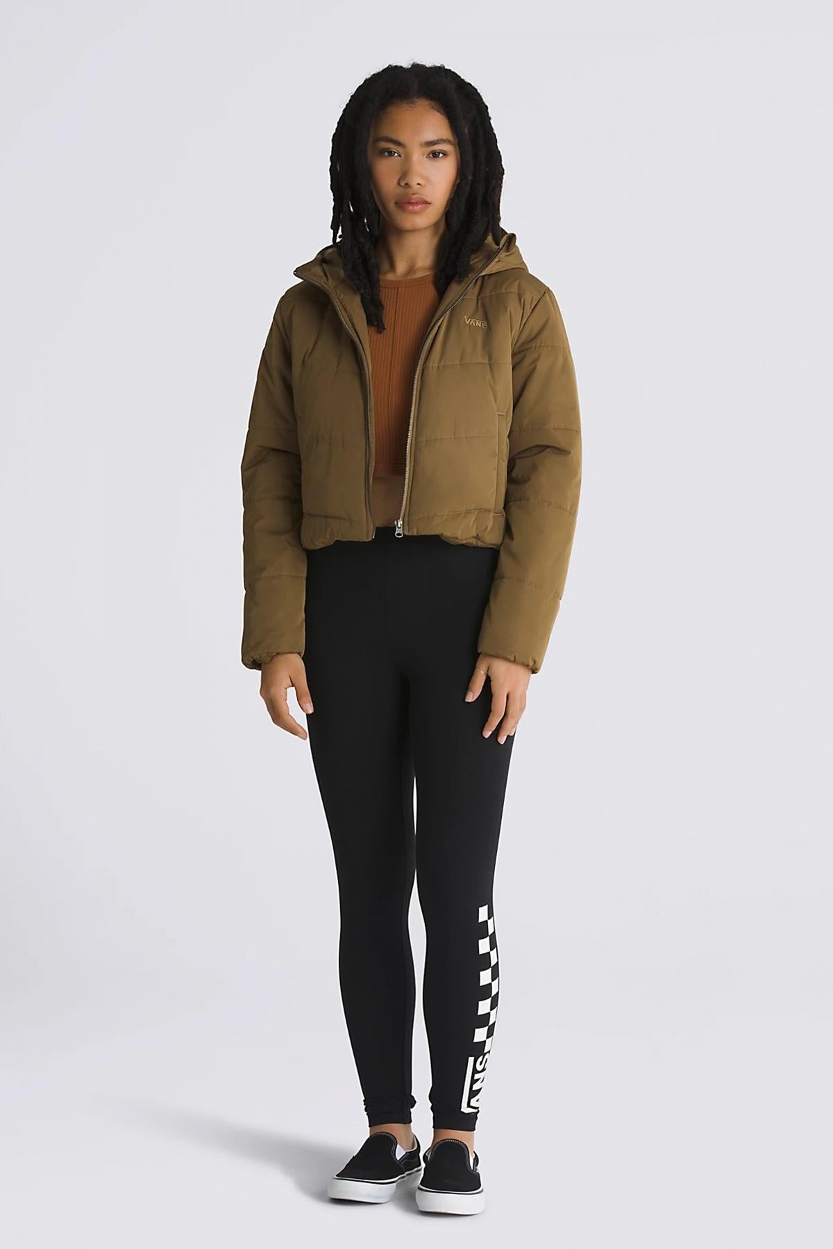 VANS FOUNDRY CROP PUFF en color MARRON CLARO (4)