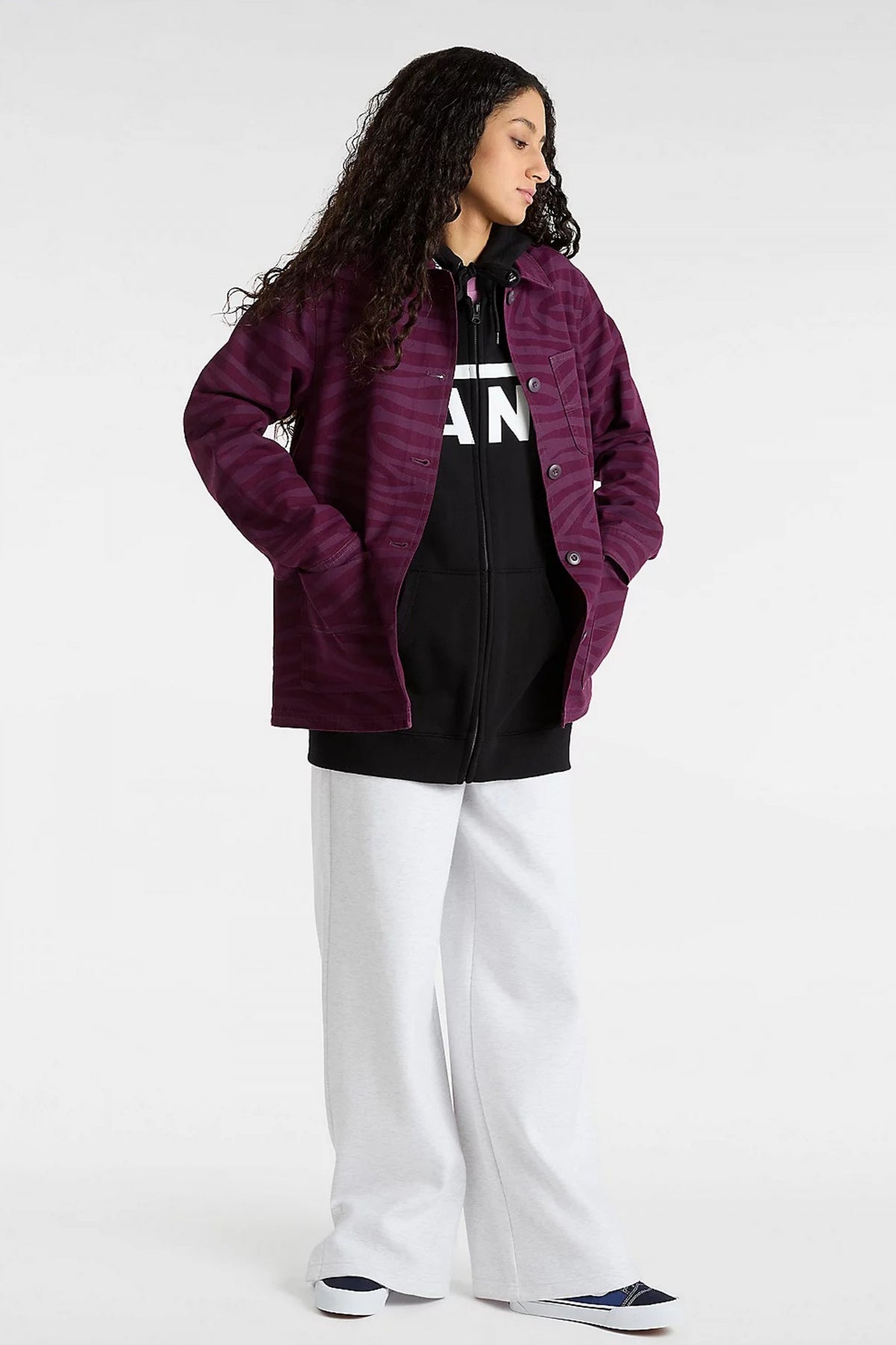 VANS DRILL II CHORE PRINT J en color VIOLETA (5)