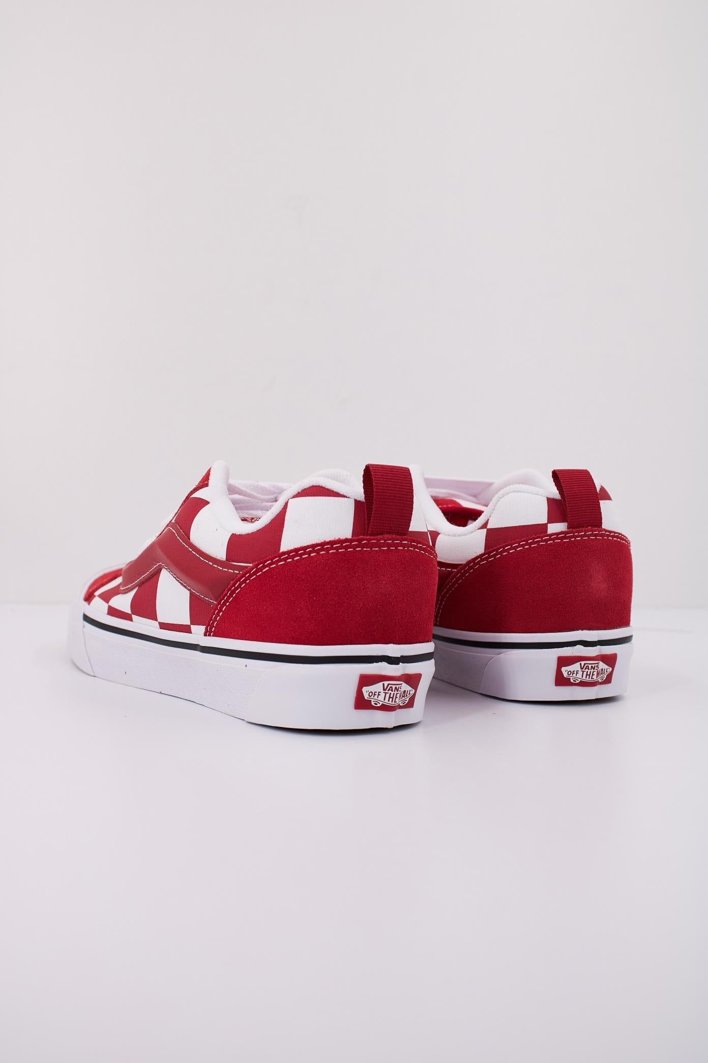 VANS KNU SKOOL MEGA CHECK en color ROJO (4)