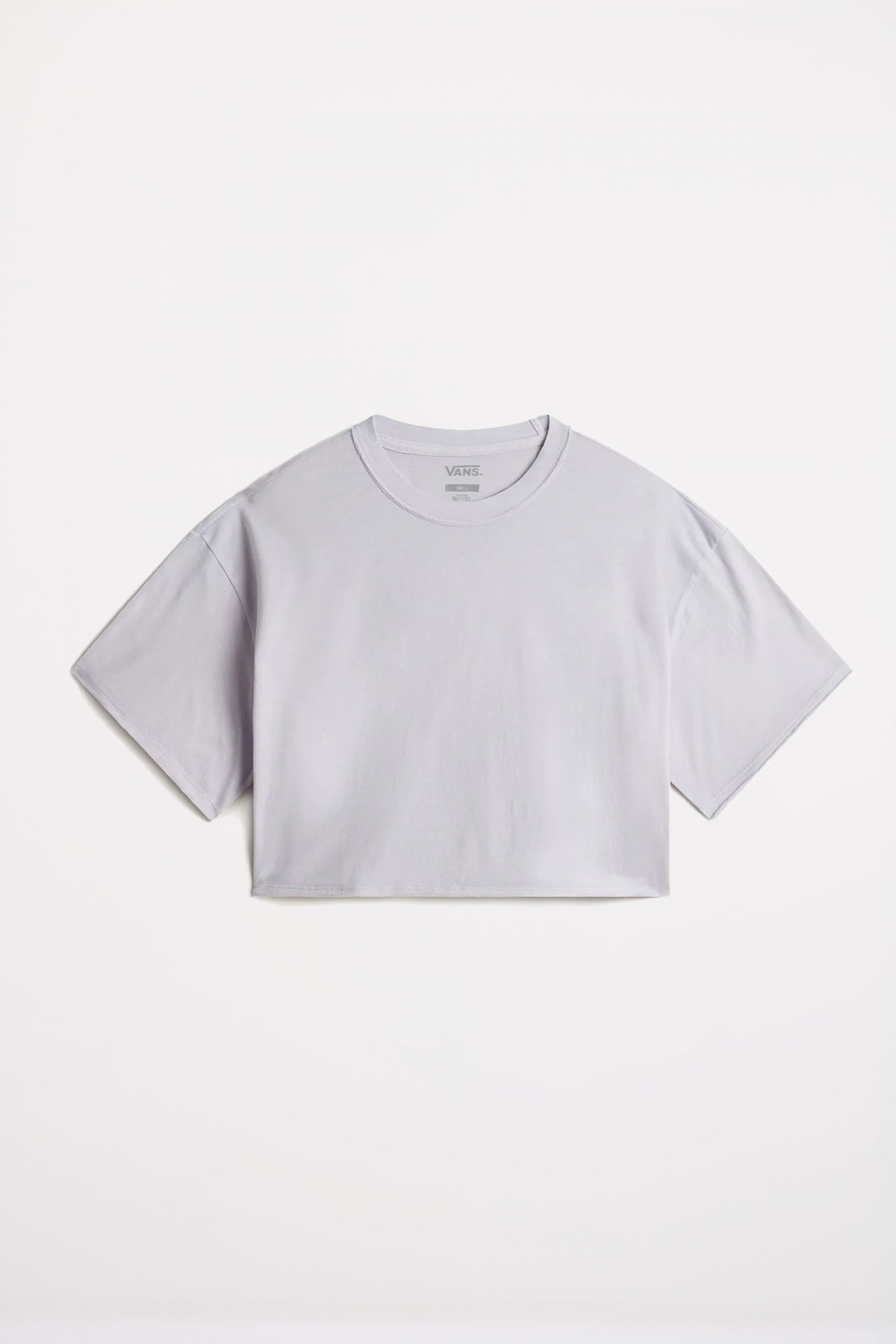 VANS RELAXED CROP WASH SS T en color GRIS (1)