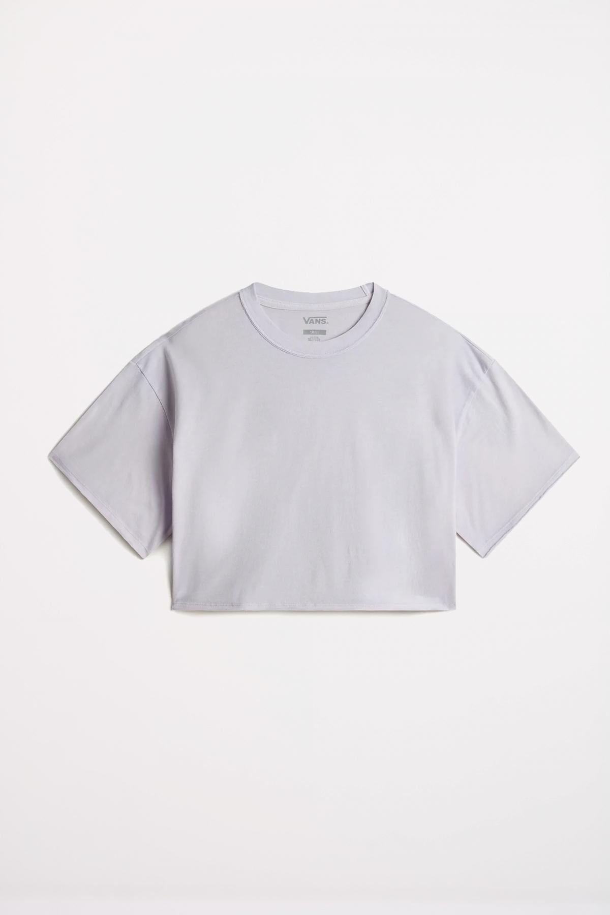VANS RELAXED CROP WASH SS T en color GRIS (1)