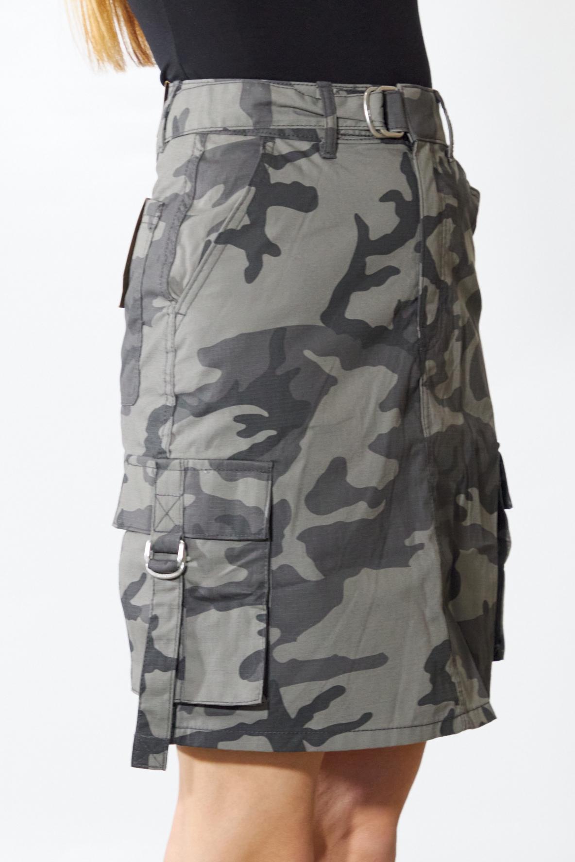 VANS COBRA CARGO SKIRT en color GRIS (2)