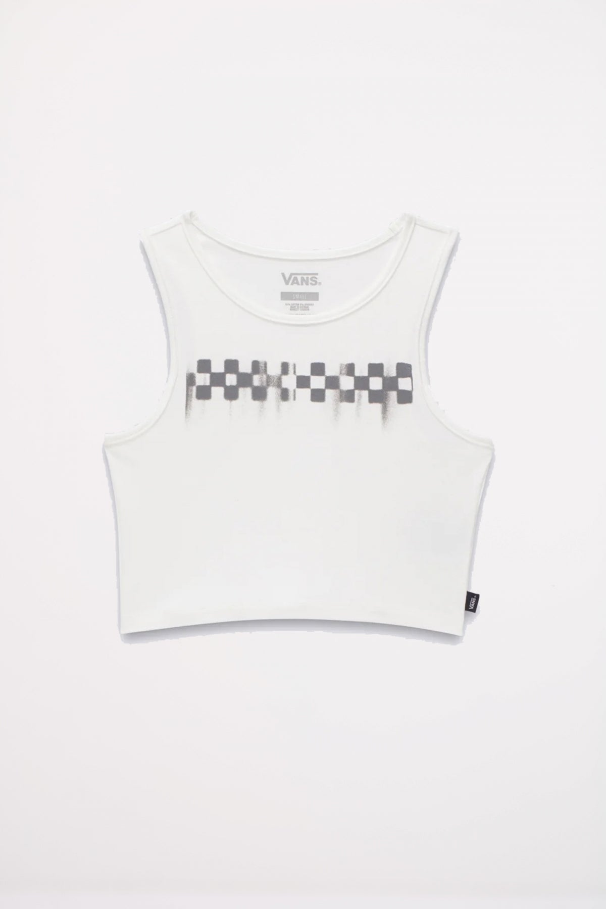 VANS CHECK WASH FITTED CROP en color BLANCO (2)