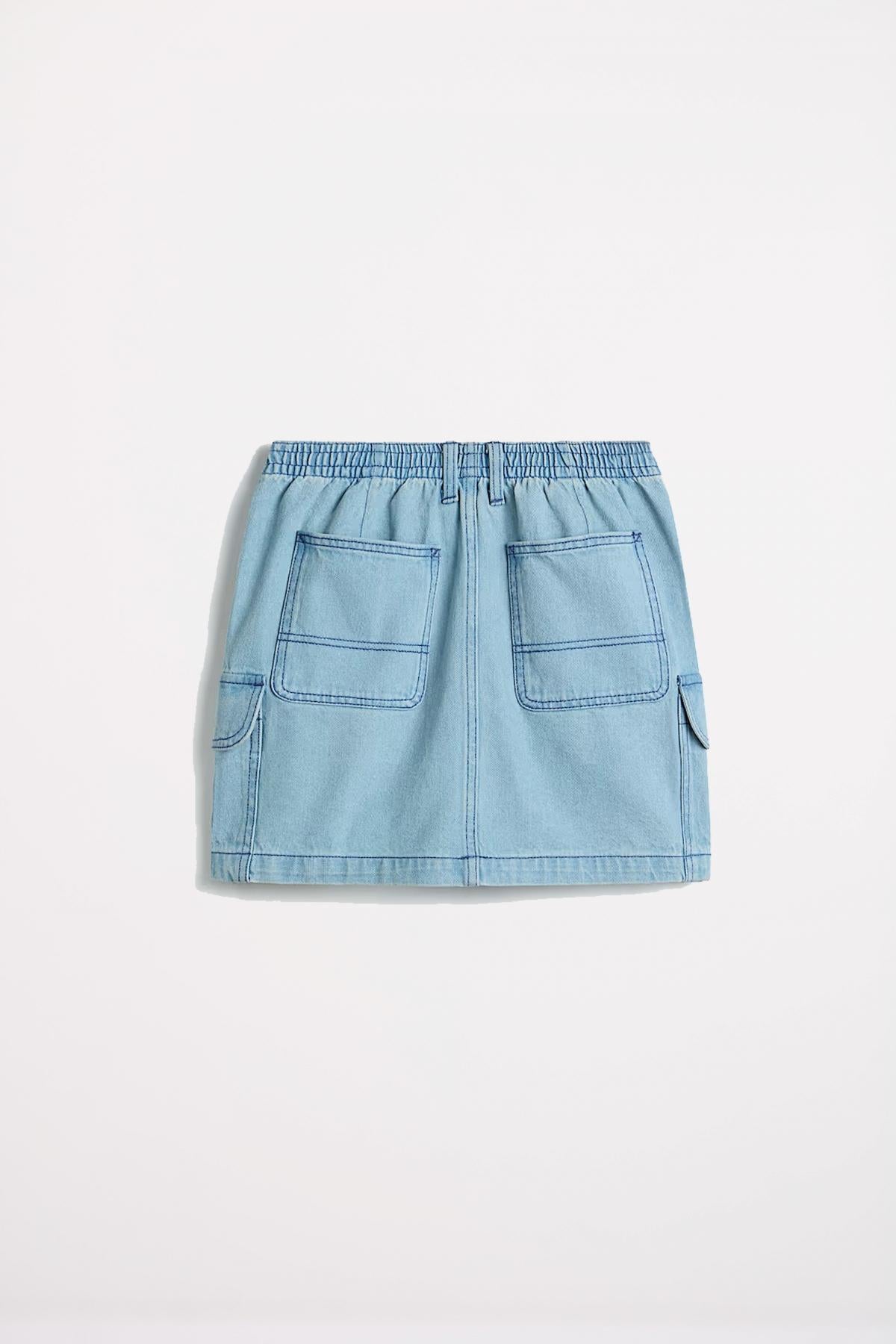 VANS SIDEWALK DENIM SKIRT en color AZUL (3)