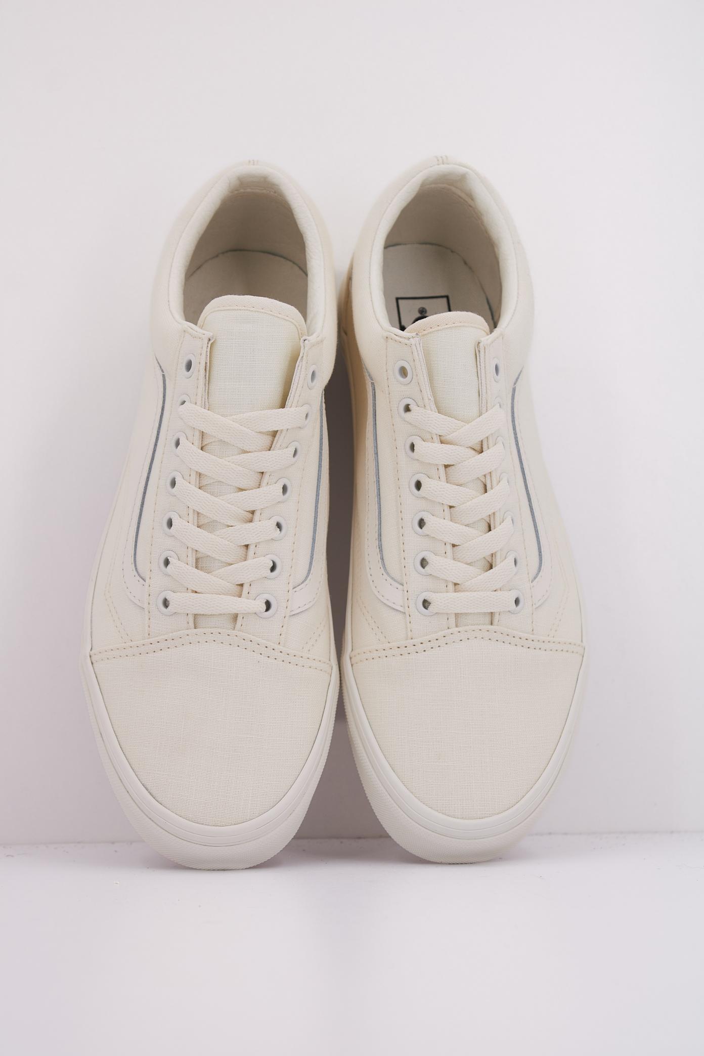 VANS OLD SKOOL LINEN en color BLANCO (3)