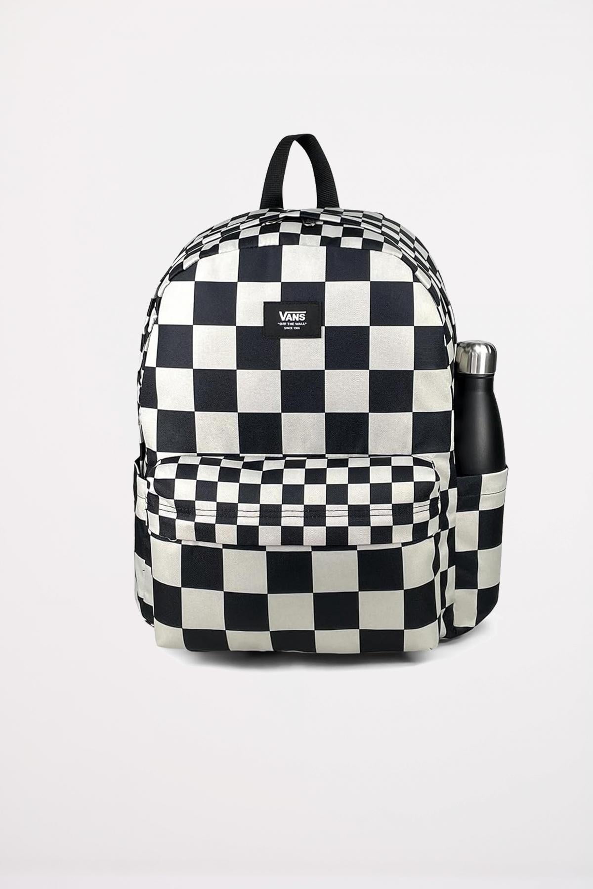 VANS OLD SKOOL CHECK BACKPA en color NEGRO (1)