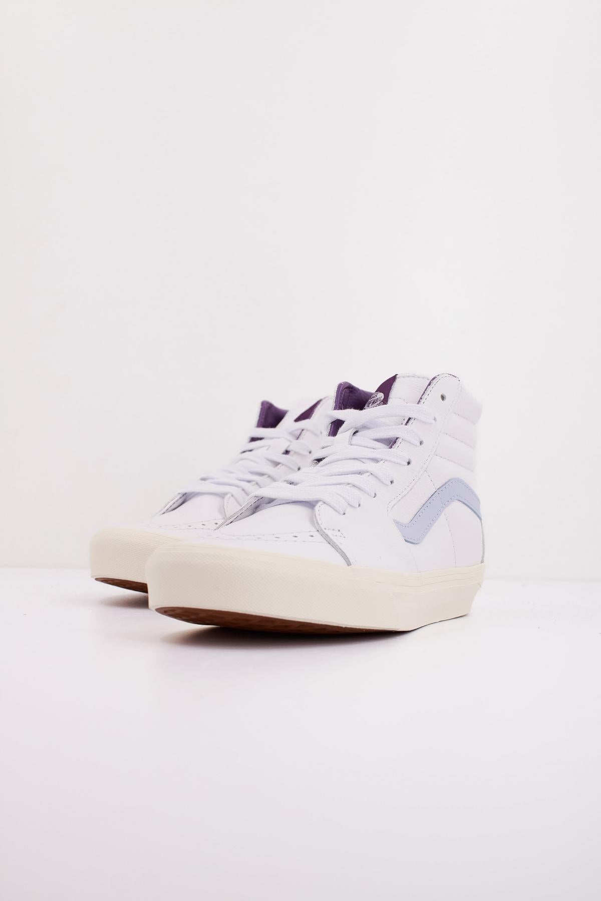 VANS SK-HI PREMIUM LEATHER en color BLANCO (2)
