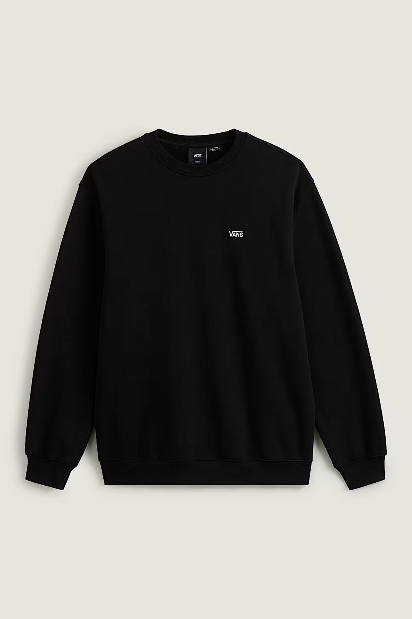 VANS LEFT CHEST CREW en color NEGRO (2)