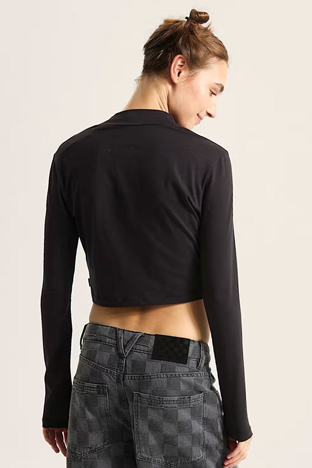 VANS SCRIPT MINI MOCK LS en color NEGRO (3)