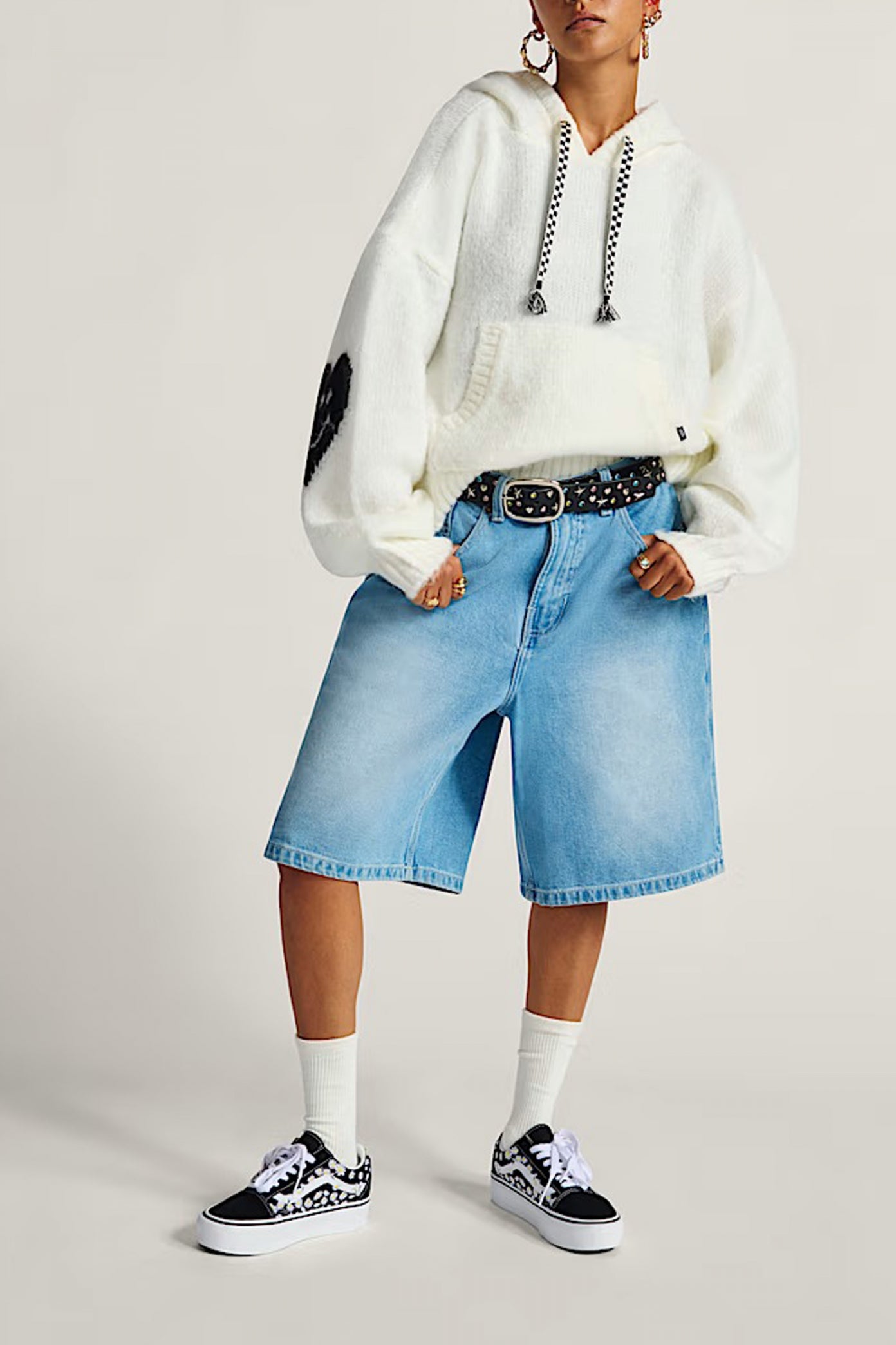 VANS KAWAII SWEATER HOODIE en color BLANCO (3)