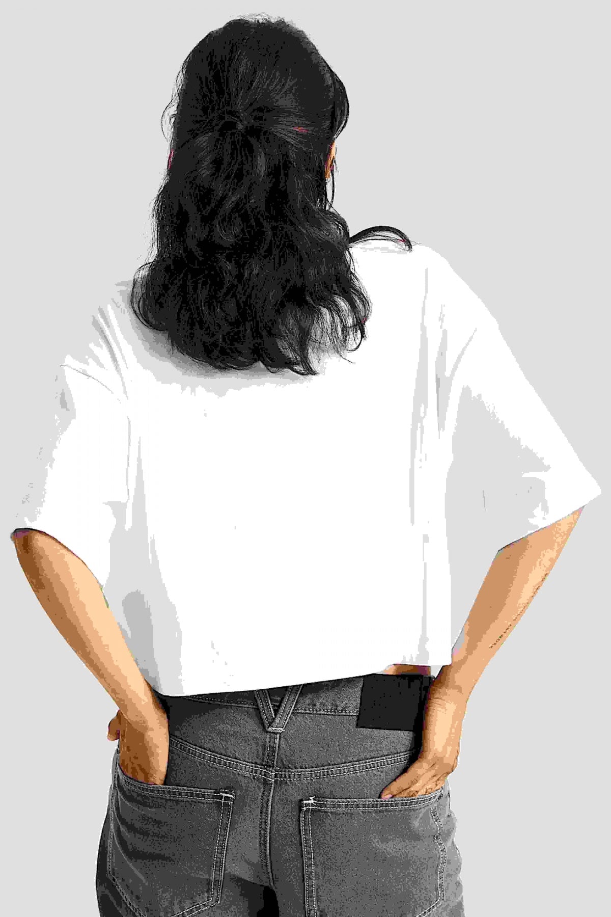 VANS RHYTHM RELAXED CROP SS en color BLANCO (3)
