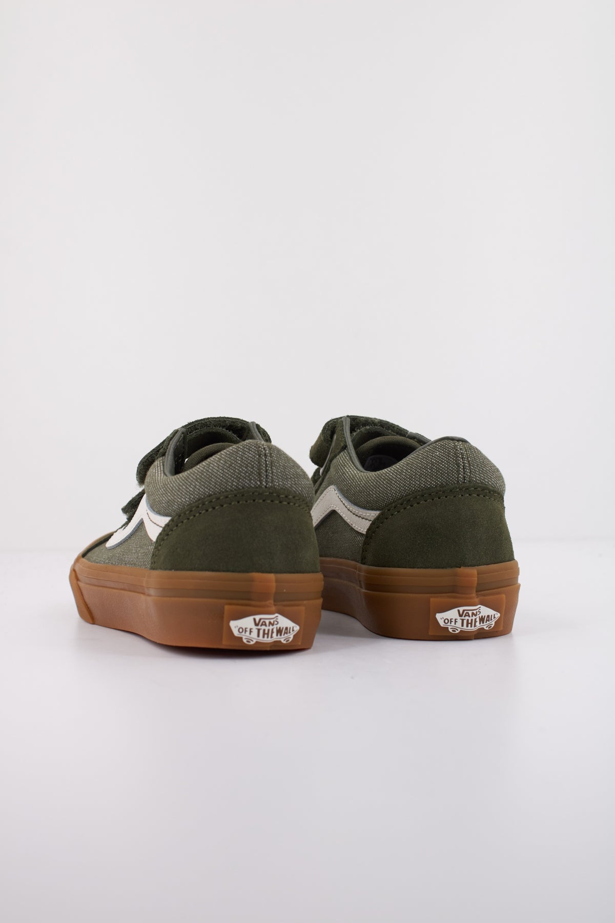 VANS OLD SKOOL V DENM en color VERDE (4)