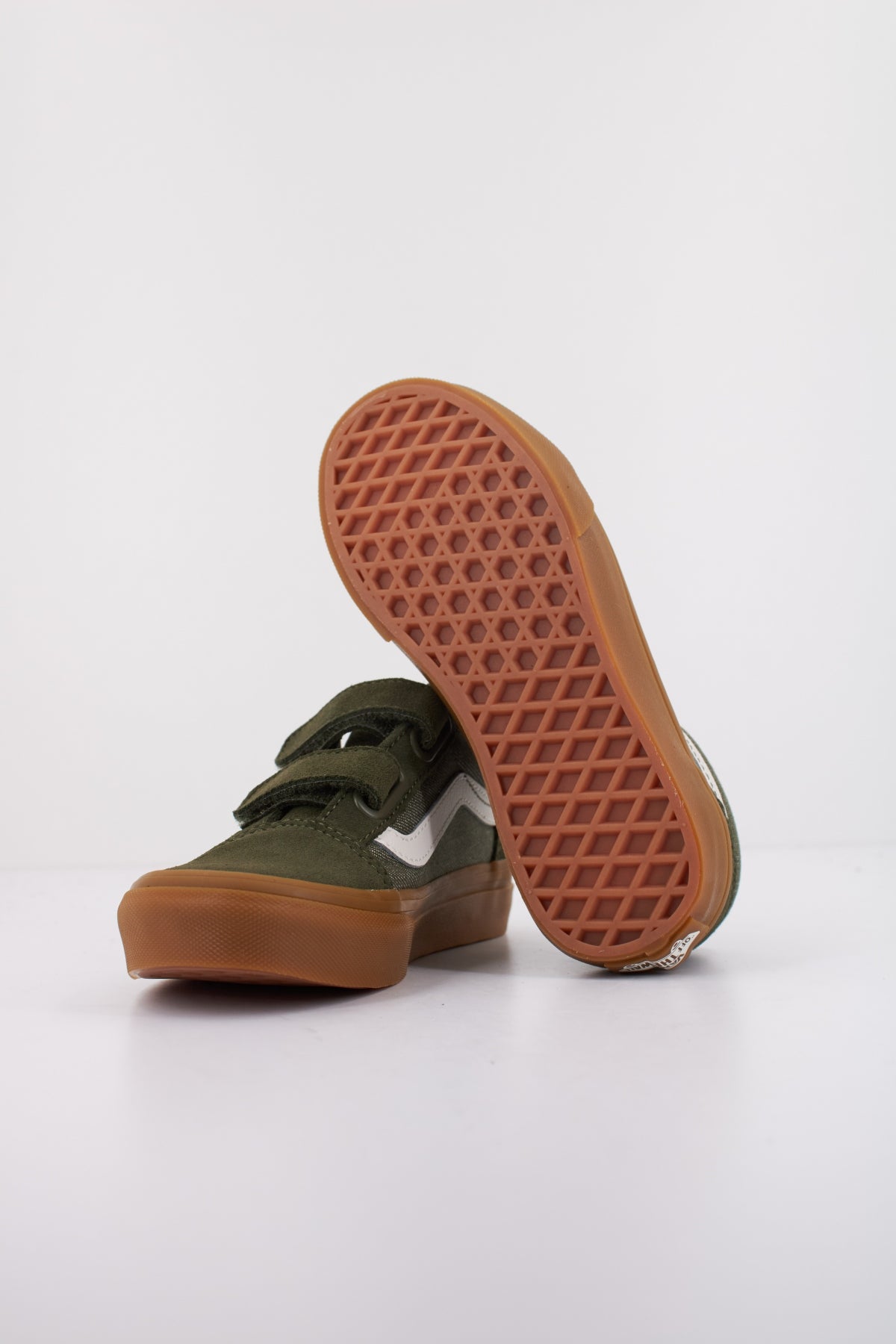 VANS OLD SKOOL V DENM en color VERDE (5)