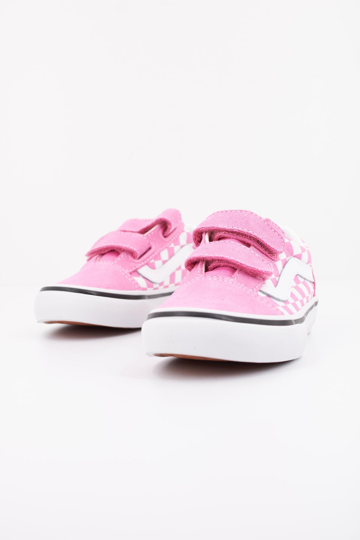 VANS OLD SKOOL V CHECKERBOA en color ROSA (2)